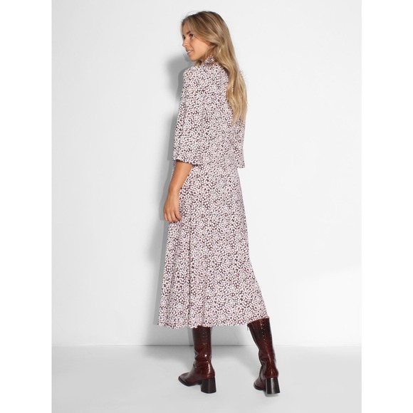 Samsoe Samsoe Fritta Midi Jersey Floral Dress in Choco XL - Picture 8 of 8